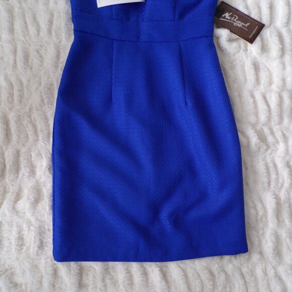 NWT Macduggal blue cocktail mini dress 4 - Picture 3 of 12